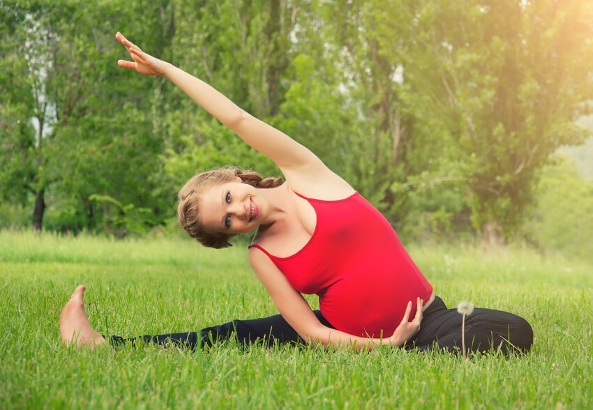 Quais exercícios uma grávida pode fazer